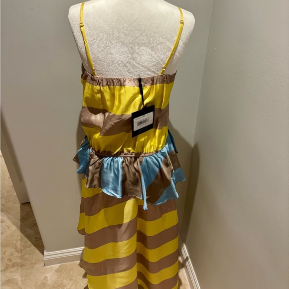 Cynthia Rowley New York Mila Silk Asymmetrical Dress - Picture 8 of 8